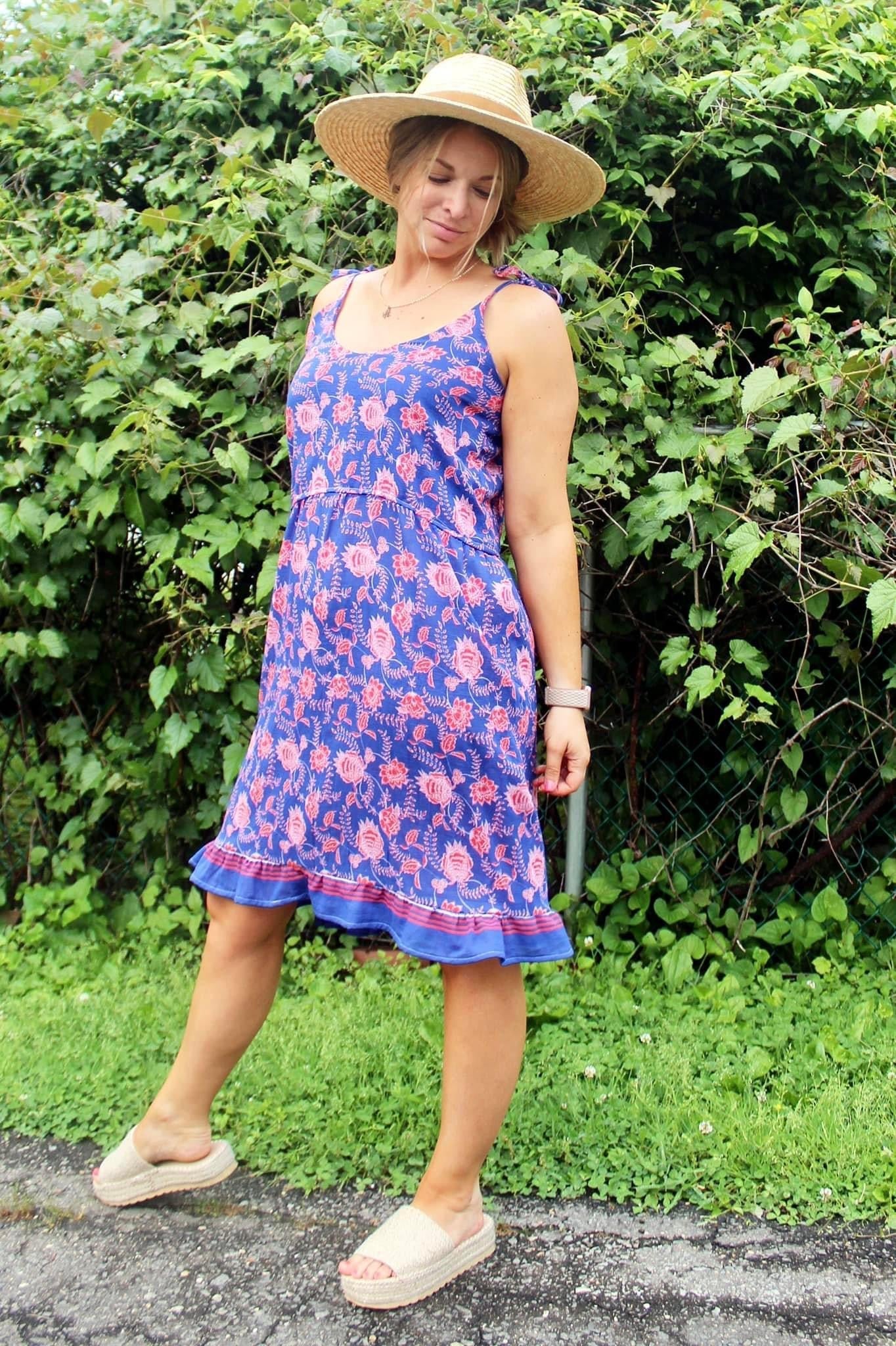 Rococo Panels in Blue 37". Cotton Woven Fabric . WVP-245-BLU - Boho Fabrics