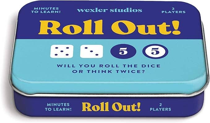 Roll Out! Dice Game: Will You Roll The Dice Or Think Twice? - Boho Fabrics - Games