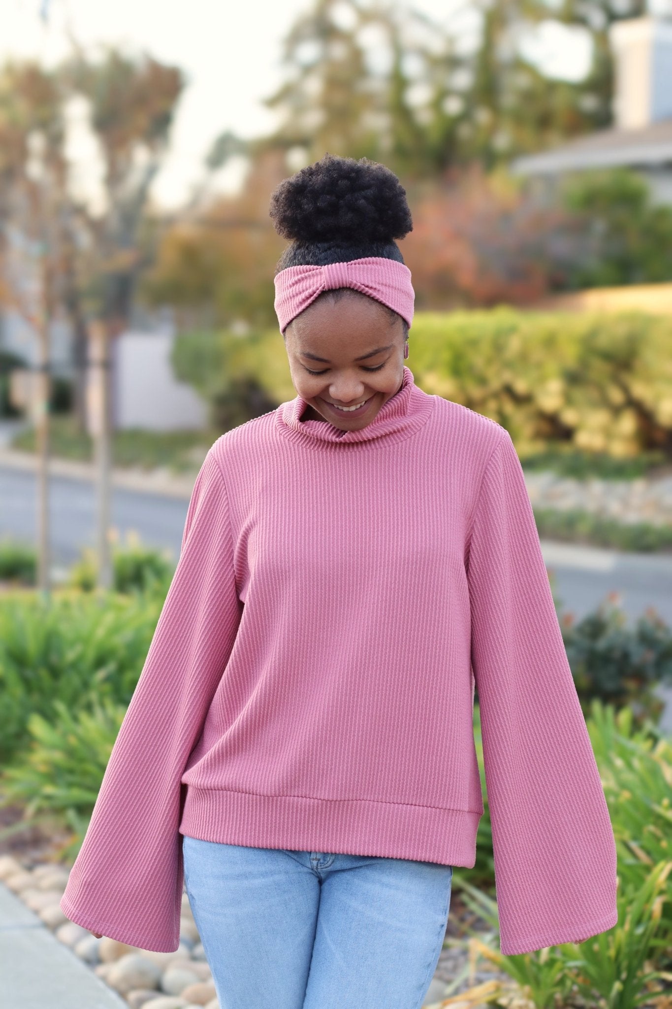 Rose, Urban Rib Knit Fabric - Boho Fabrics - Rib Solid, Knit Fabric