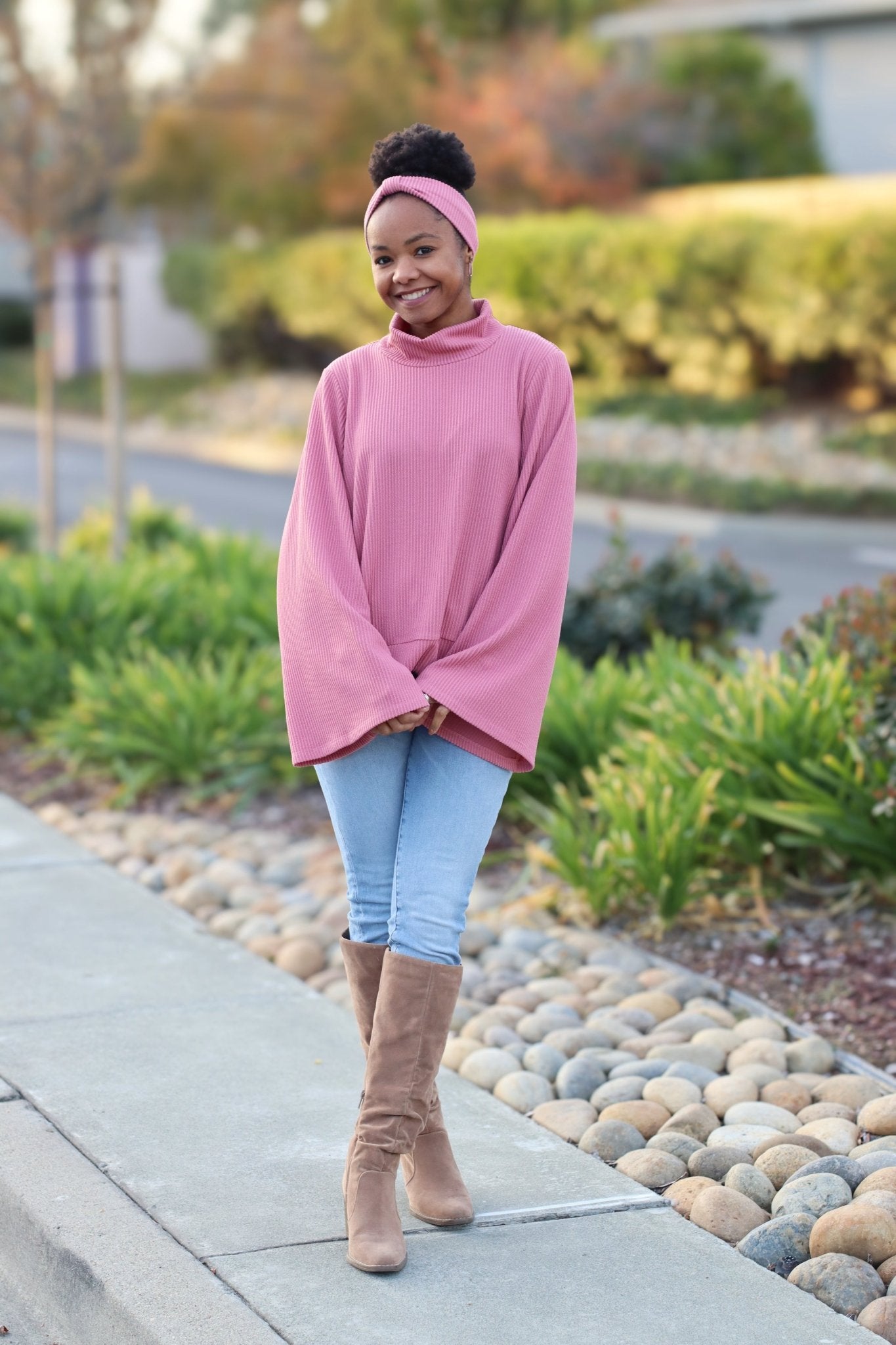 Rose, Urban Rib Knit Fabric - Boho Fabrics - Rib Solid, Knit Fabric