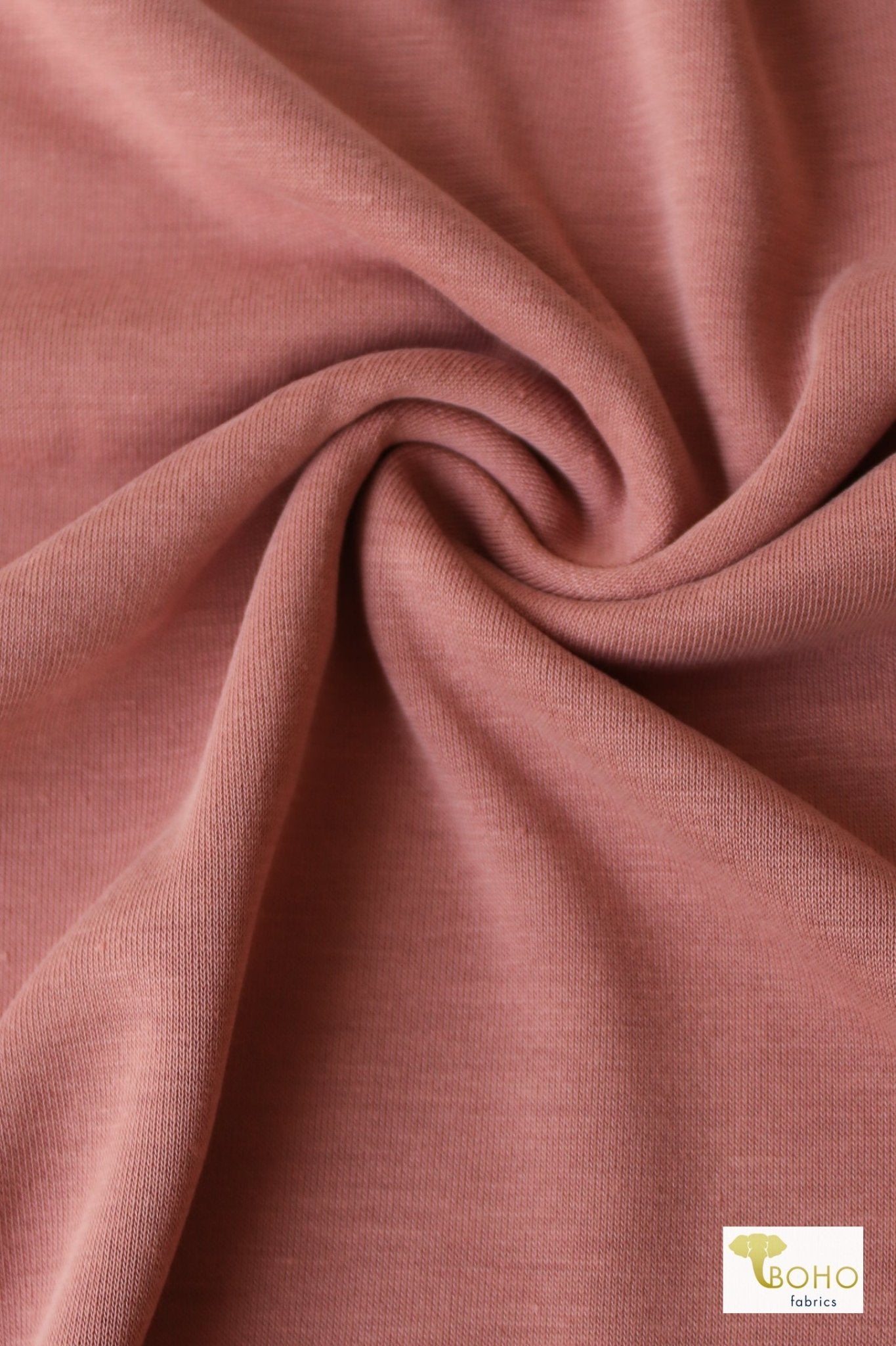 Rosette Pink. Cupro Knit. - Boho Fabrics