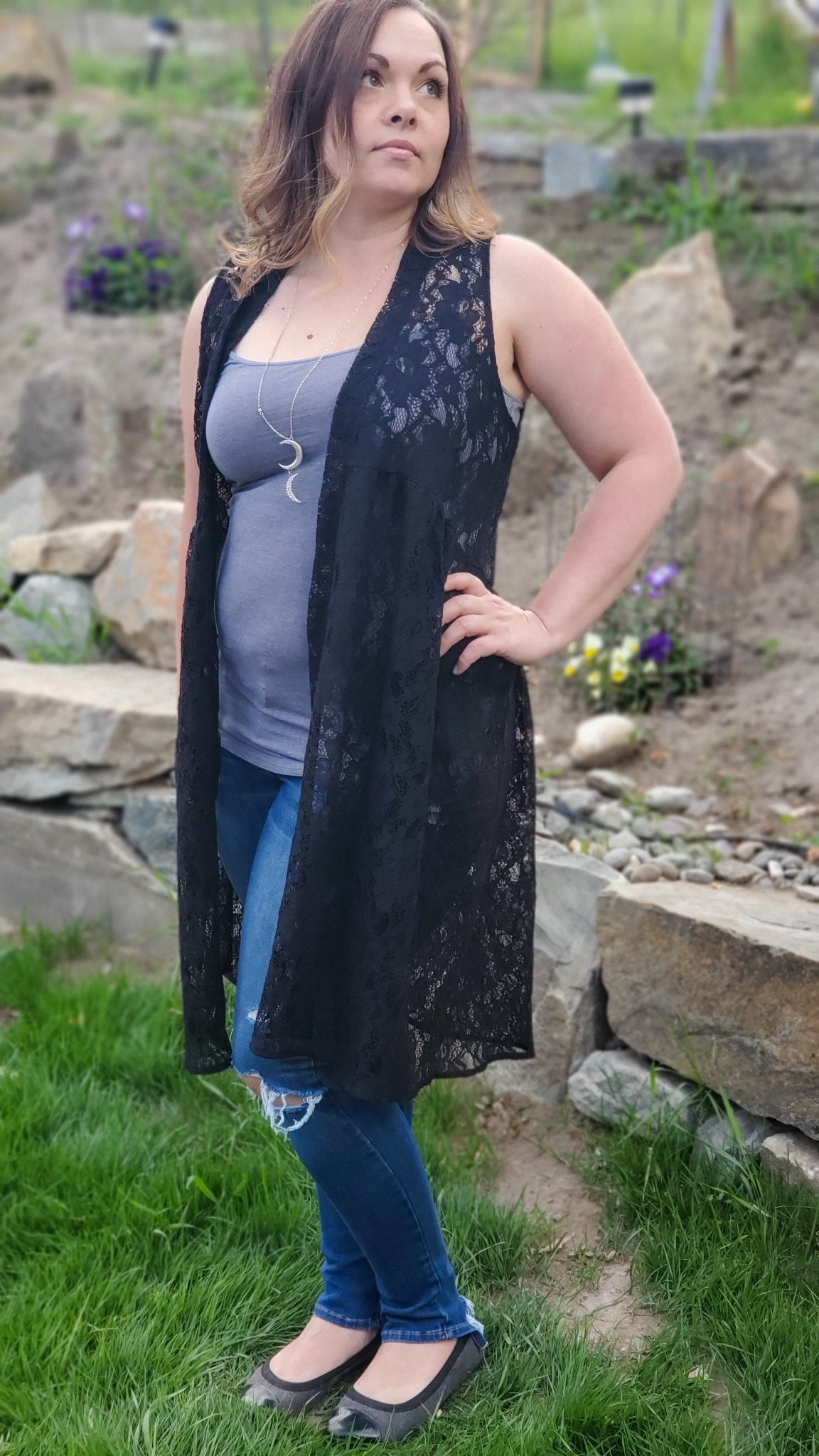 Rosey Gardens in Black. Cotton Lace Woven Fabric. WV-146-BLK - Boho Fabrics