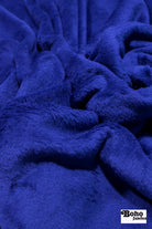 Royal Blue, Classic Double - Velour High Loft Fleece Fabric by Polartec 2nds - Boho Fabrics - Performance Fabrics