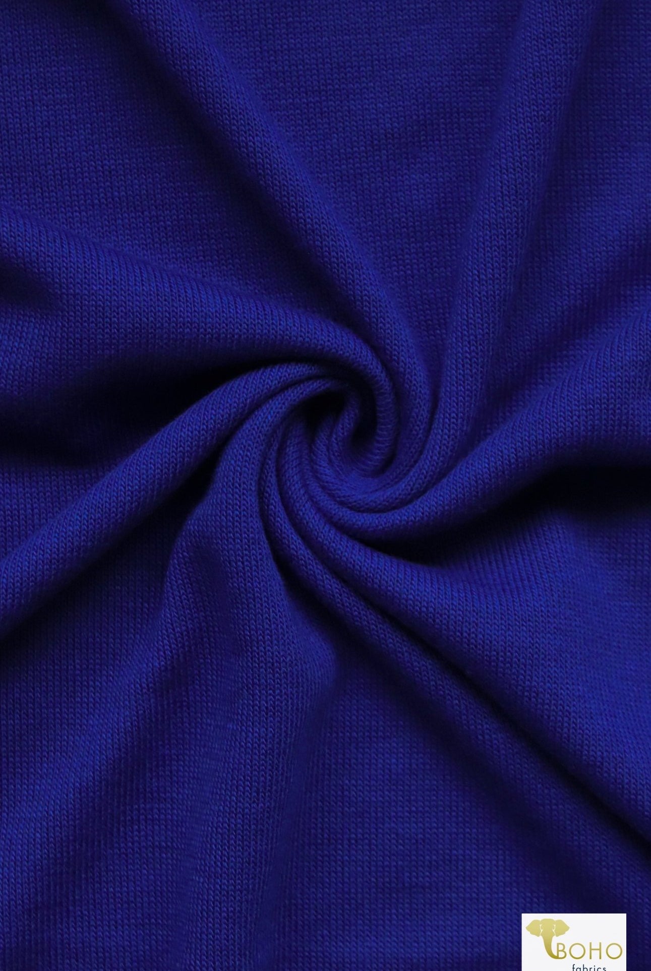 Royal Blue, Hacci Sweater Knit - Boho Fabrics