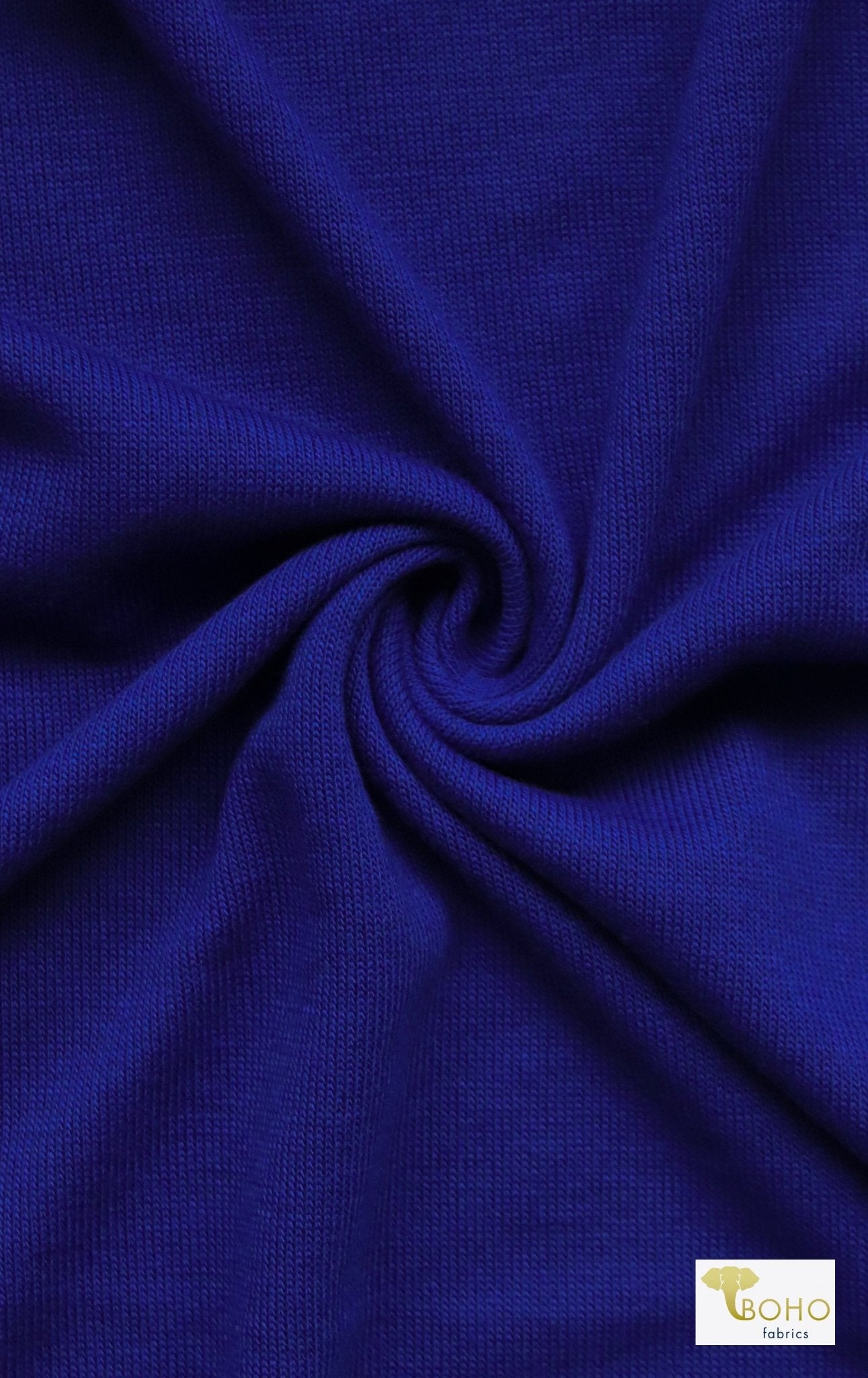 Royal Blue, Hacci Sweater Knit - Boho Fabrics