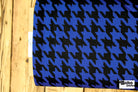 Royal Blue Herringbone, Ponte Print Knit Fabric. Shop Exclusive! - Boho Fabrics - Ponte Print, Knit Fabric