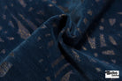 Royal Blue & Metallic Abstract Upholstery Woven Fabric - Boho Fabrics - Home Dec. & Upholstery Fabric
