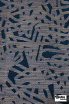 Royal Blue & Metallic Abstract Upholstery Woven Fabric - Boho Fabrics - Home Dec. & Upholstery Fabric