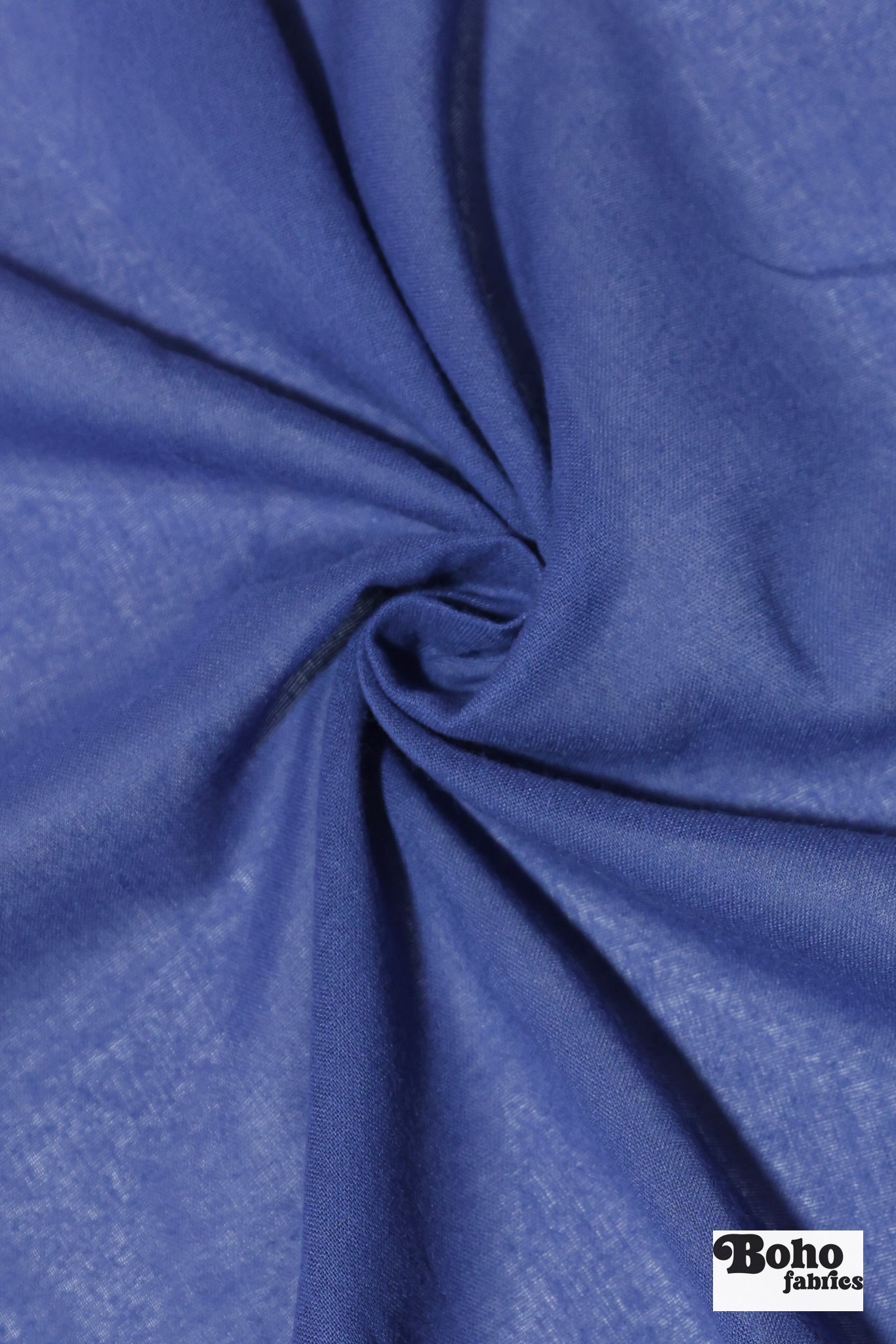 Royal Blue Sheer Cotton Blend Woven Fabric - Boho Fabrics - Woven, Fabric