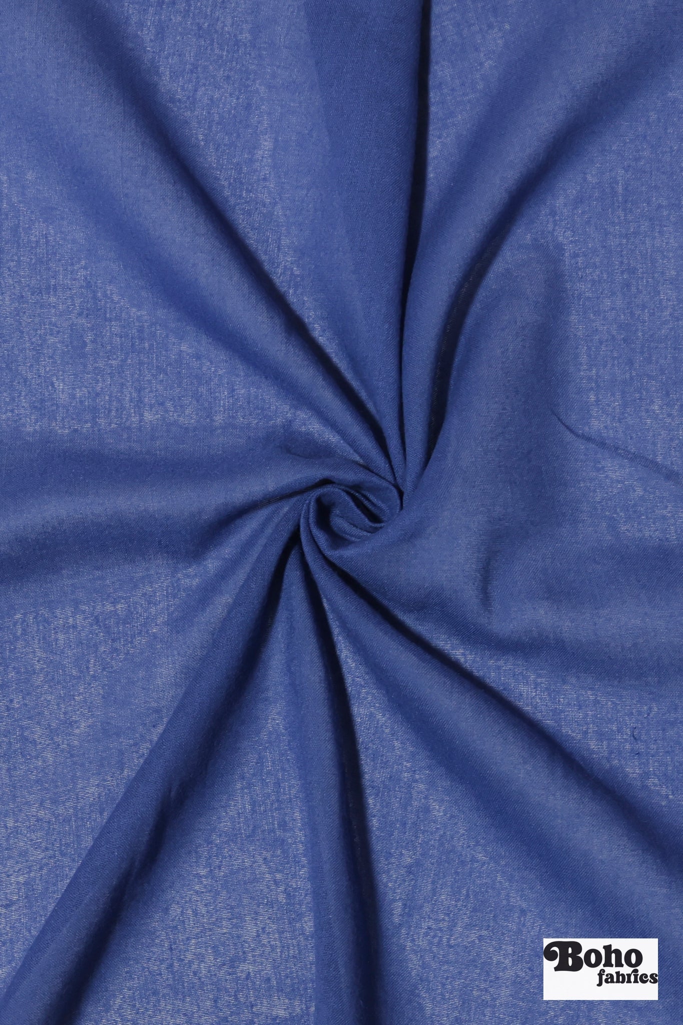 Royal Blue Sheer Cotton Blend Woven Fabric - Boho Fabrics - Woven, Fabric