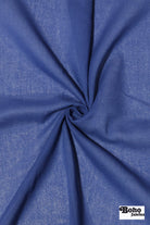 Royal Blue Sheer Cotton Blend Woven Fabric - Boho Fabrics - Woven, Fabric