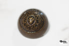 Royalty Crest Bronze Plastic, Dome Shank Button. Available in 11/16" (18mm, 28L) and 15/16", (24mm, 38L) - Boho Fabrics - Buttons & Snaps