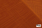 Rust Orange Concentric Rectangles Upholstery Woven Fabric - Boho Fabrics - Home Dec. & Upholstery Fabric