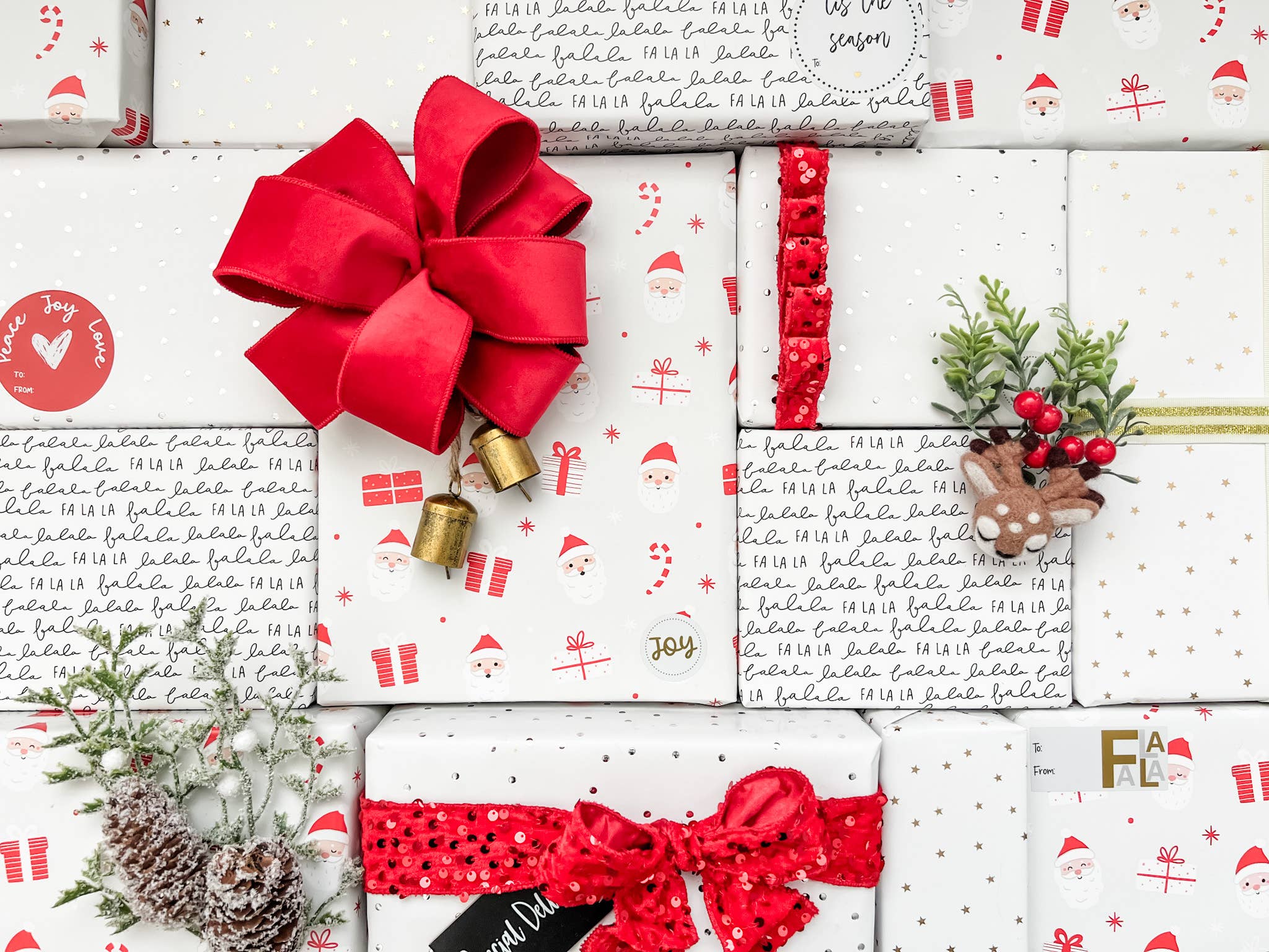 Rustic Tin Mini Bells - Boho Fabrics - 