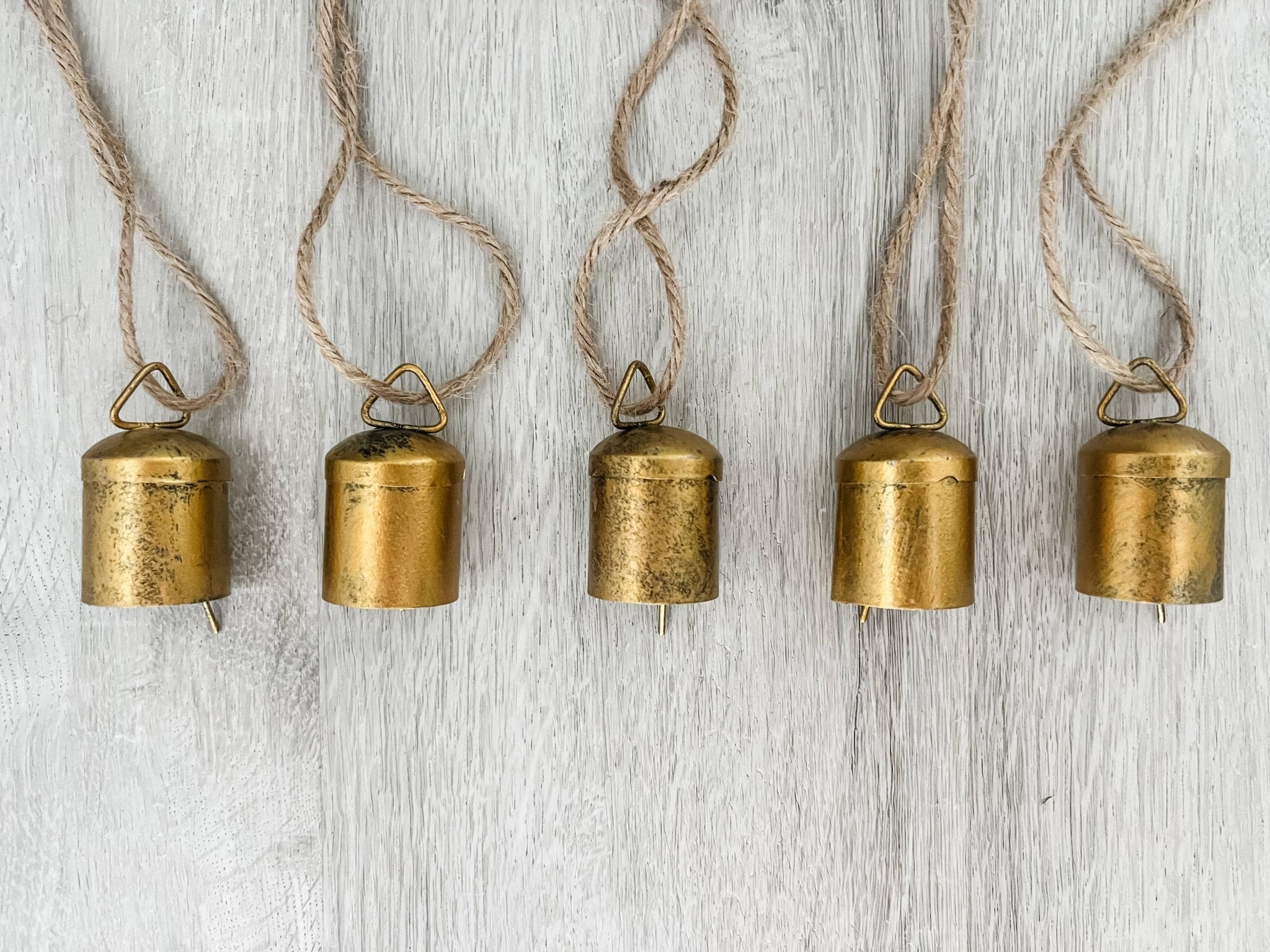 Rustic Tin Mini Bells - Boho Fabrics - 