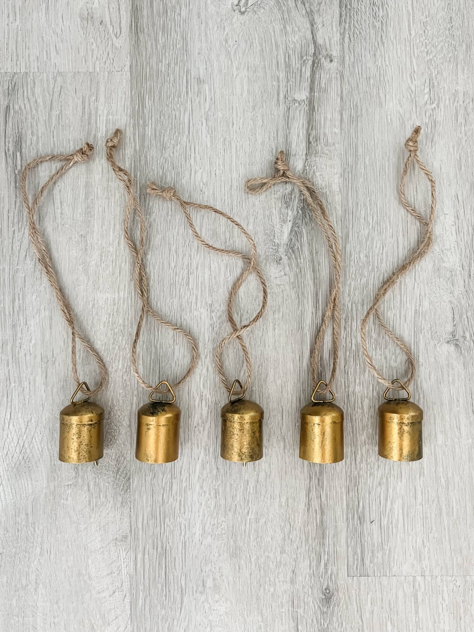 Rustic Tin Mini Bells - Boho Fabrics - 