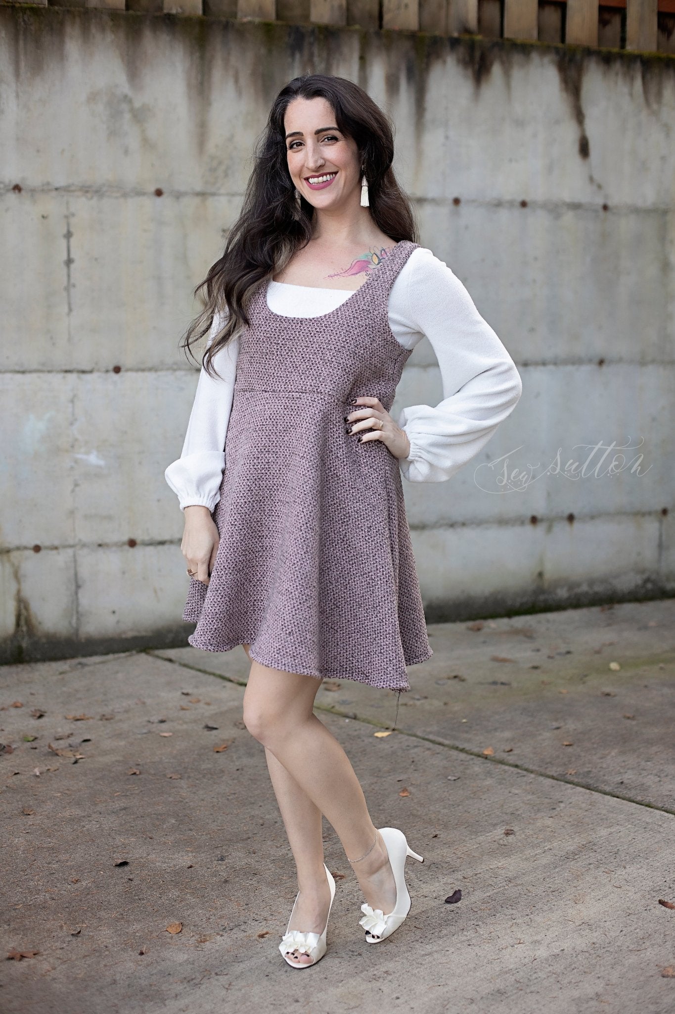 Sage Blossom Boucle, Woven Fabric - Boho Fabrics - Woven, Fabric