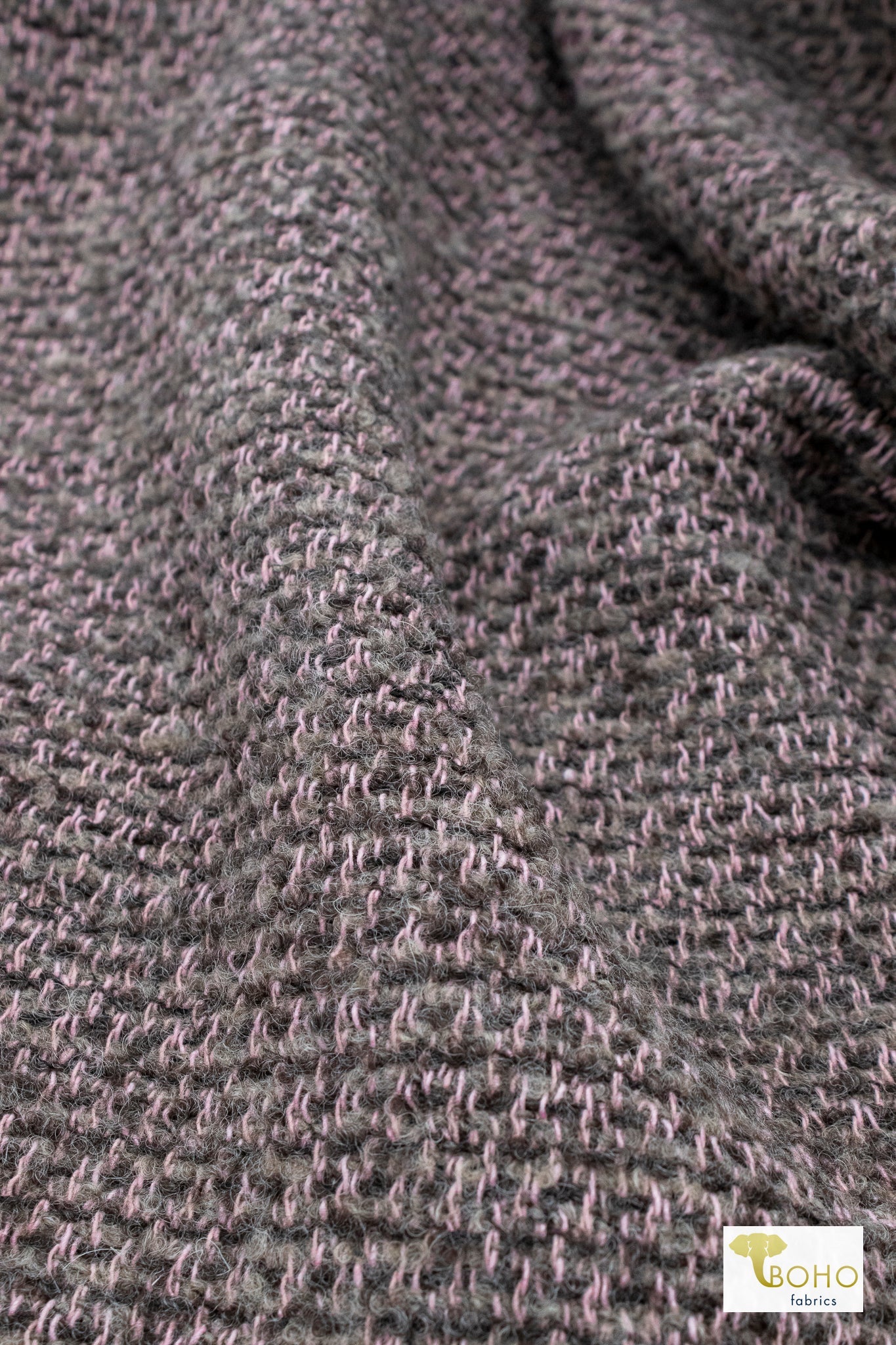 Sage Blossom Boucle, Woven Fabric - Boho Fabrics - Woven, Fabric