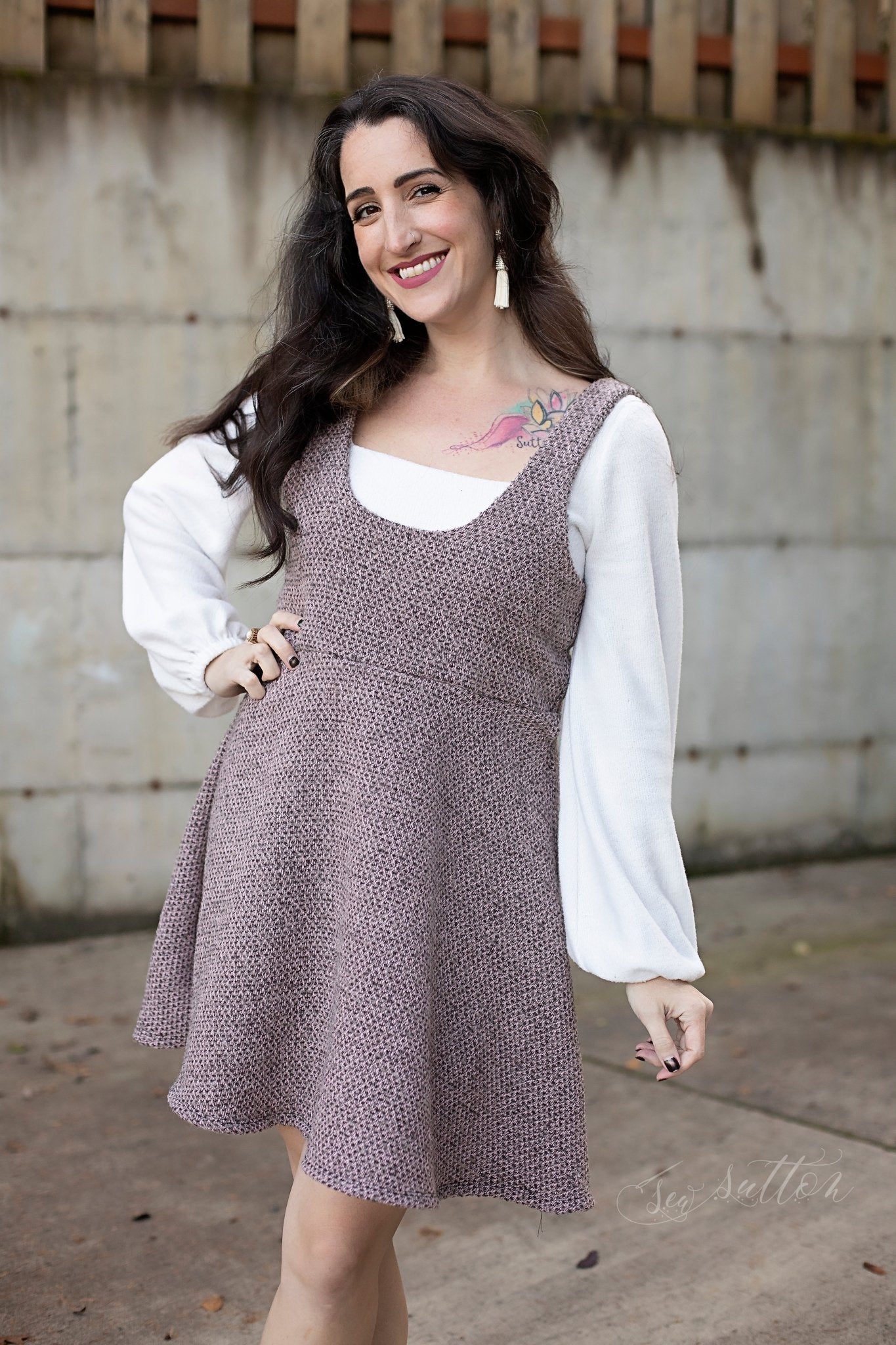 Sage Blossom Boucle, Woven Fabric - Boho Fabrics - Woven, Fabric