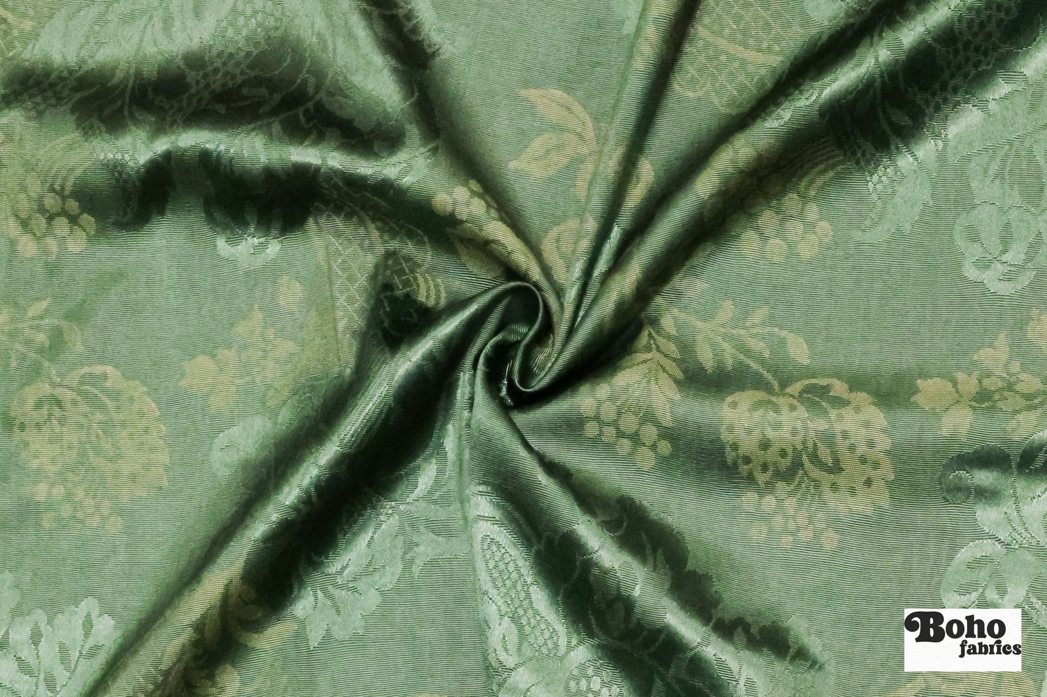 Sage & Gold Orchard Tapestry Jacquard Woven Fabric - Boho Fabrics - Jacquard, Woven