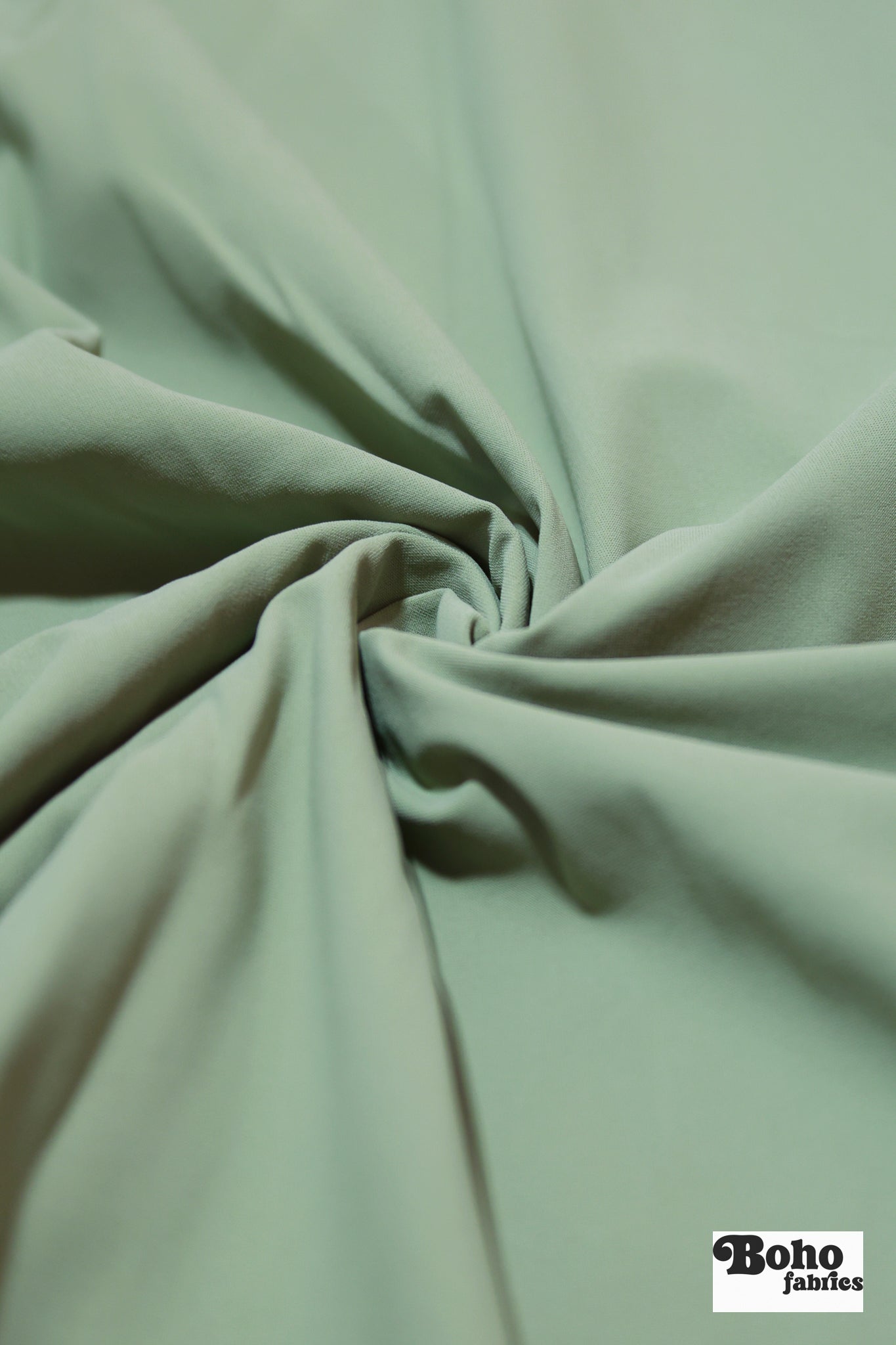 Sage, Solid Athletic Knit Fabric - Boho Fabrics - Athletic Knit Fabric