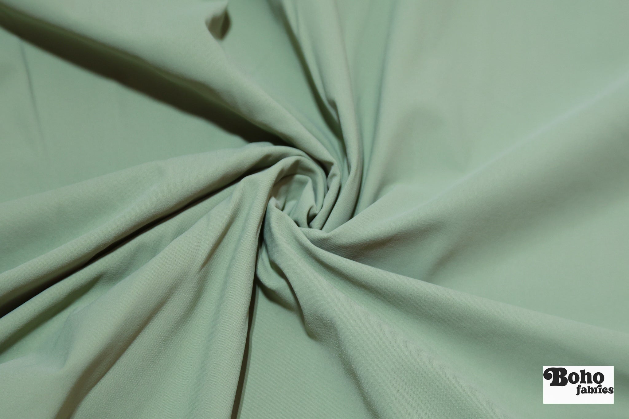 Sage, Solid Athletic Knit Fabric - Boho Fabrics - Athletic Knit Fabric