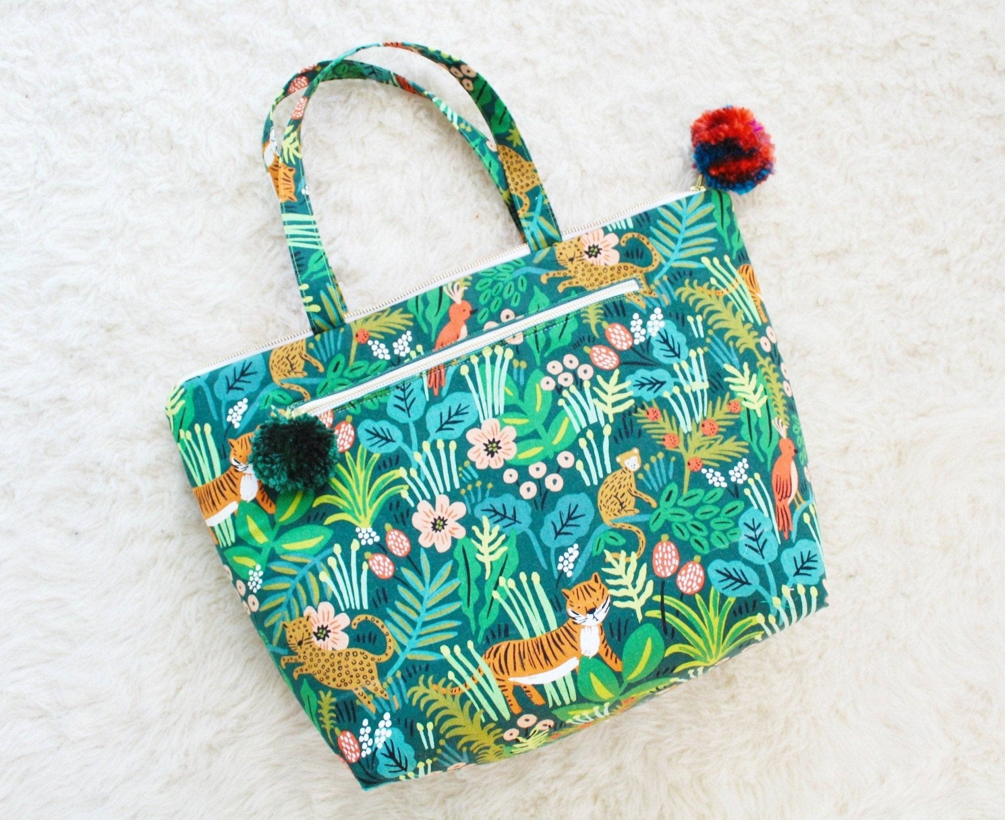 Santorini Tote Printed Sewing Pattern - Boho Fabrics - Sewing Patterns