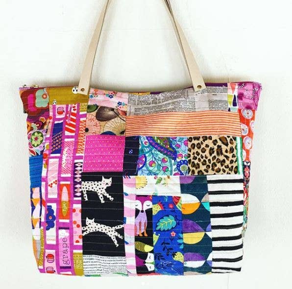 Santorini Tote Printed Sewing Pattern - Boho Fabrics - Sewing Patterns