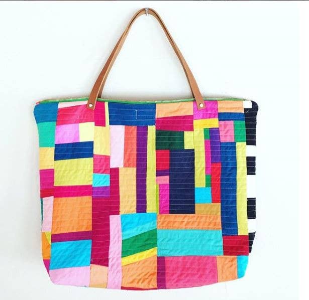 Santorini Tote Printed Sewing Pattern - Boho Fabrics - Sewing Patterns