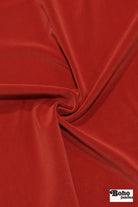 Scarlet Red, Velveteen Woven Fabric - Boho Fabrics - Home Dec. & Upholstery Fabric