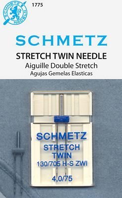 Schmetz Stretch Twin Needle 4.0/75 1775 - Boho Fabrics - Sewing Needles