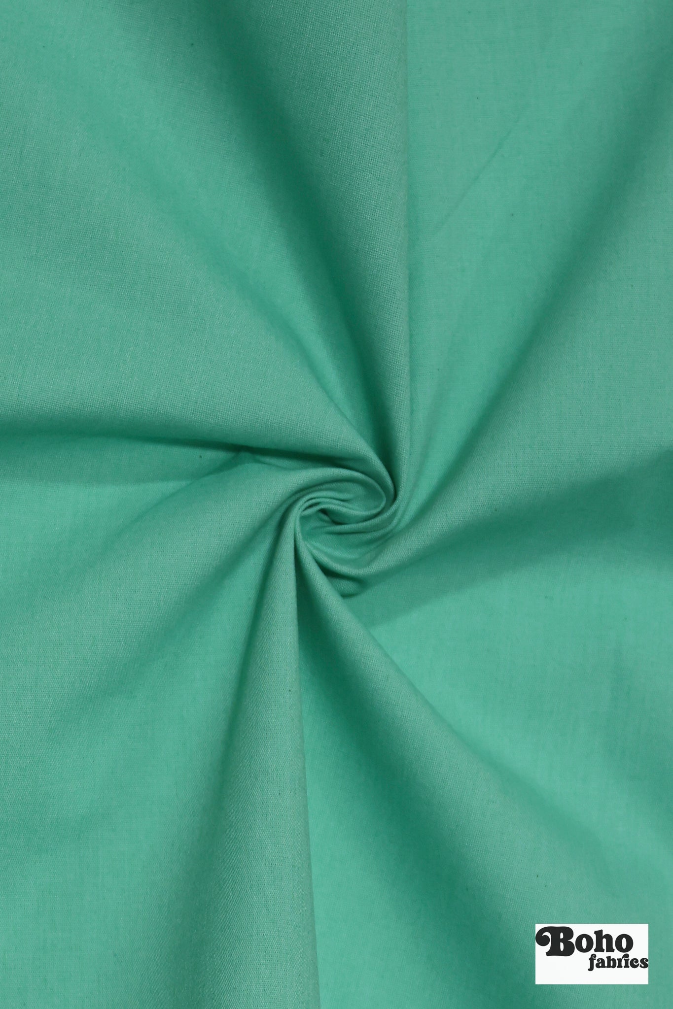 Seafoam Green, Deadstock Cotton Canvas Woven Fabric - Boho Fabrics - Canvas Fabric