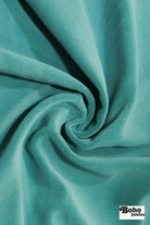Seafoam Teal, Velveteen Woven Fabric - Boho Fabrics - Home Dec. & Upholstery Fabric