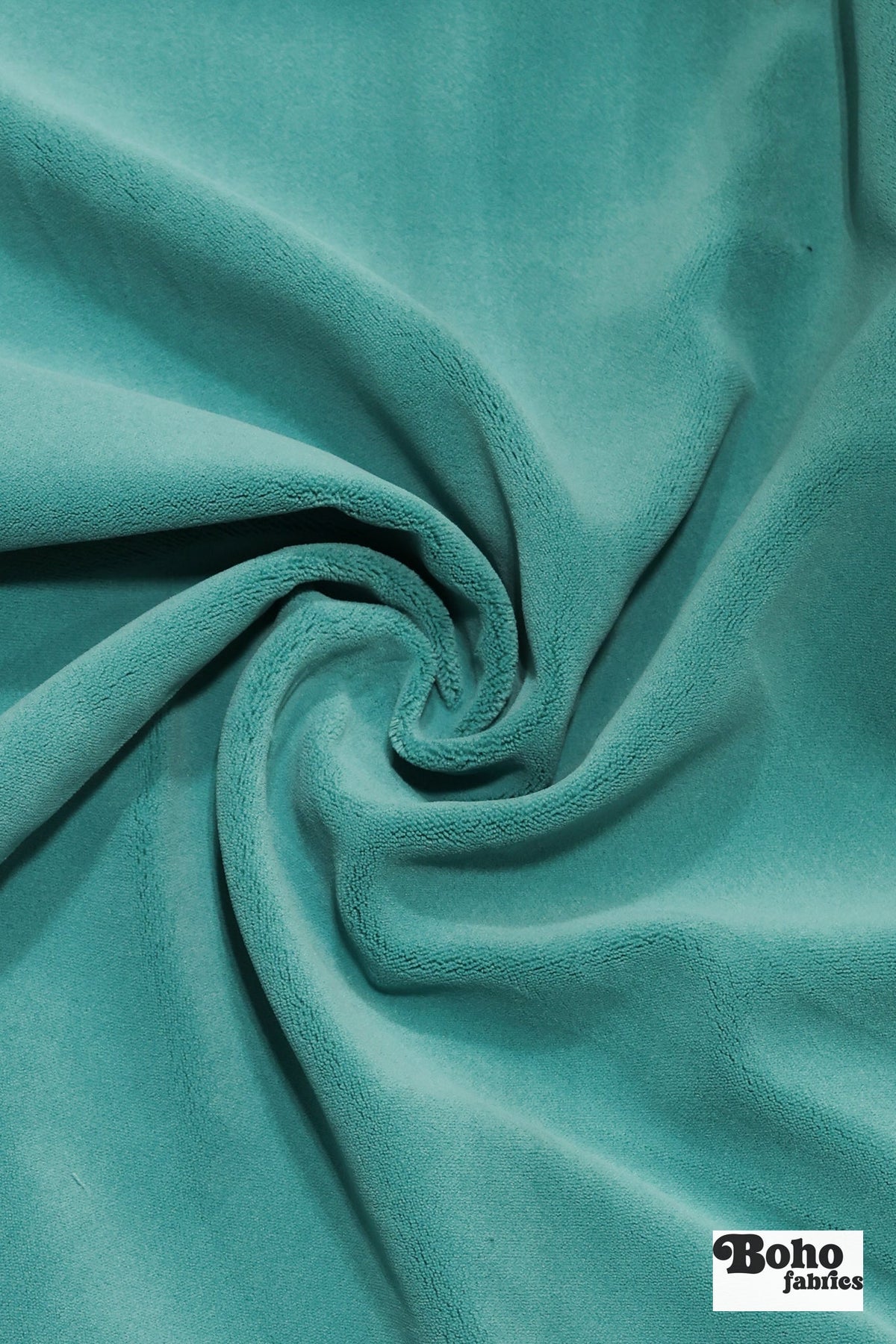 Seafoam Teal, Velveteen Woven Fabric - Boho Fabrics - Home Dec. & Upholstery Fabric