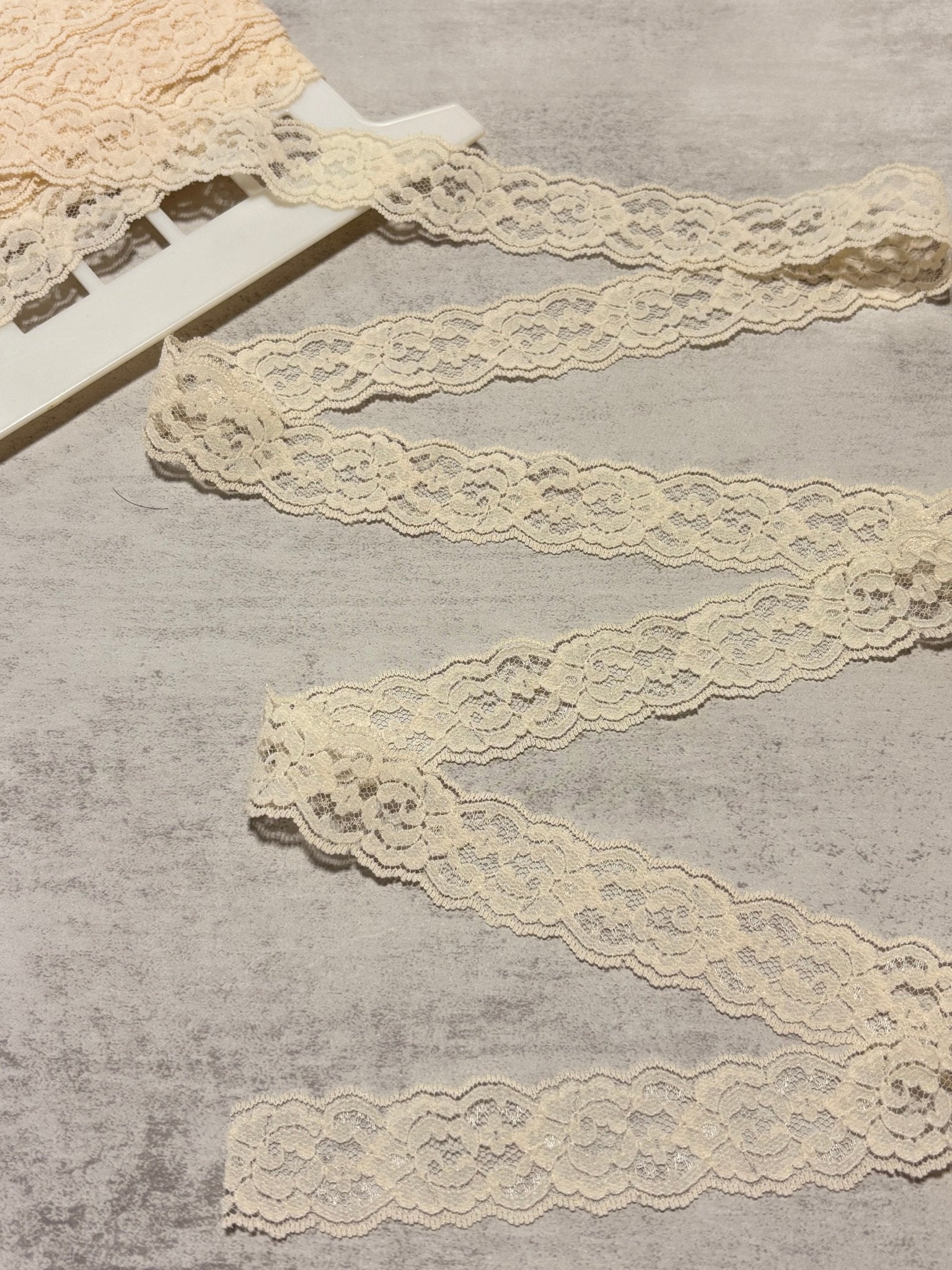 Seraphina Light Beige Vintage Lace Trim, 1.25” Sold by the Yard (Trim - 103) - Boho Fabrics - Trims