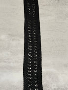 Serene Black Vintage Trim, 3” Sold by the Yard (Trim - 187) - Boho Fabrics - Trims