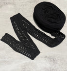 Serene Black Vintage Trim, 3” Sold by the Yard (Trim - 187) - Boho Fabrics - Trims