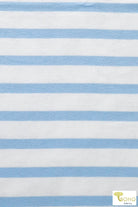 Set-Sail Blue Stripes, Rayon Spandex Print. RJP-305 - Boho Fabrics