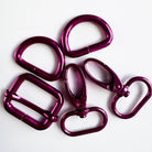 Sew Hungry Hippie 1 Inch Hardware Pack – Hot Pink - Boho Fabrics - Bag Hardware