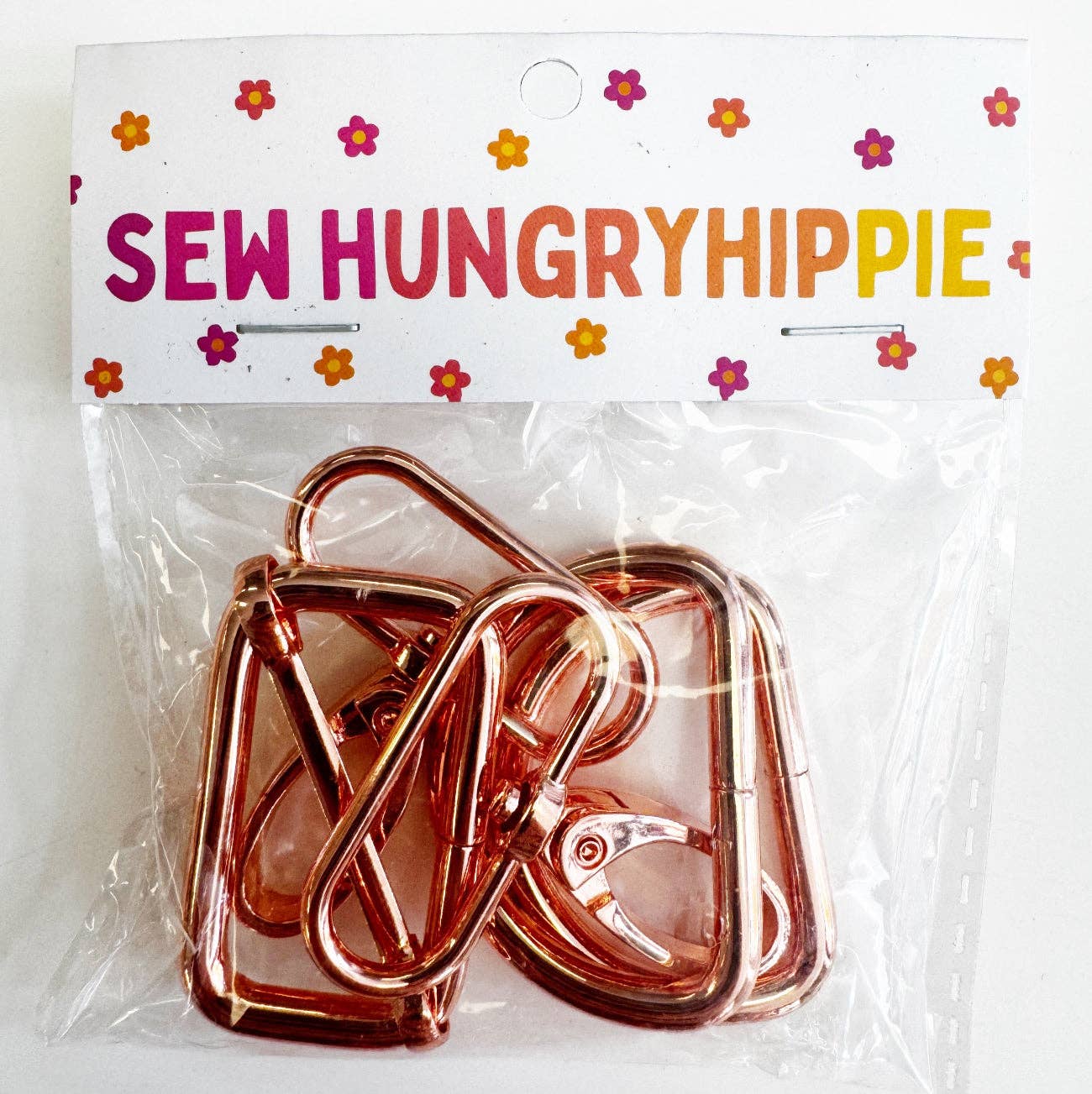 Sew Hungry Hippie 1.5" Hardware Pack – Rose Gold - Boho Fabrics - Bag Hardware