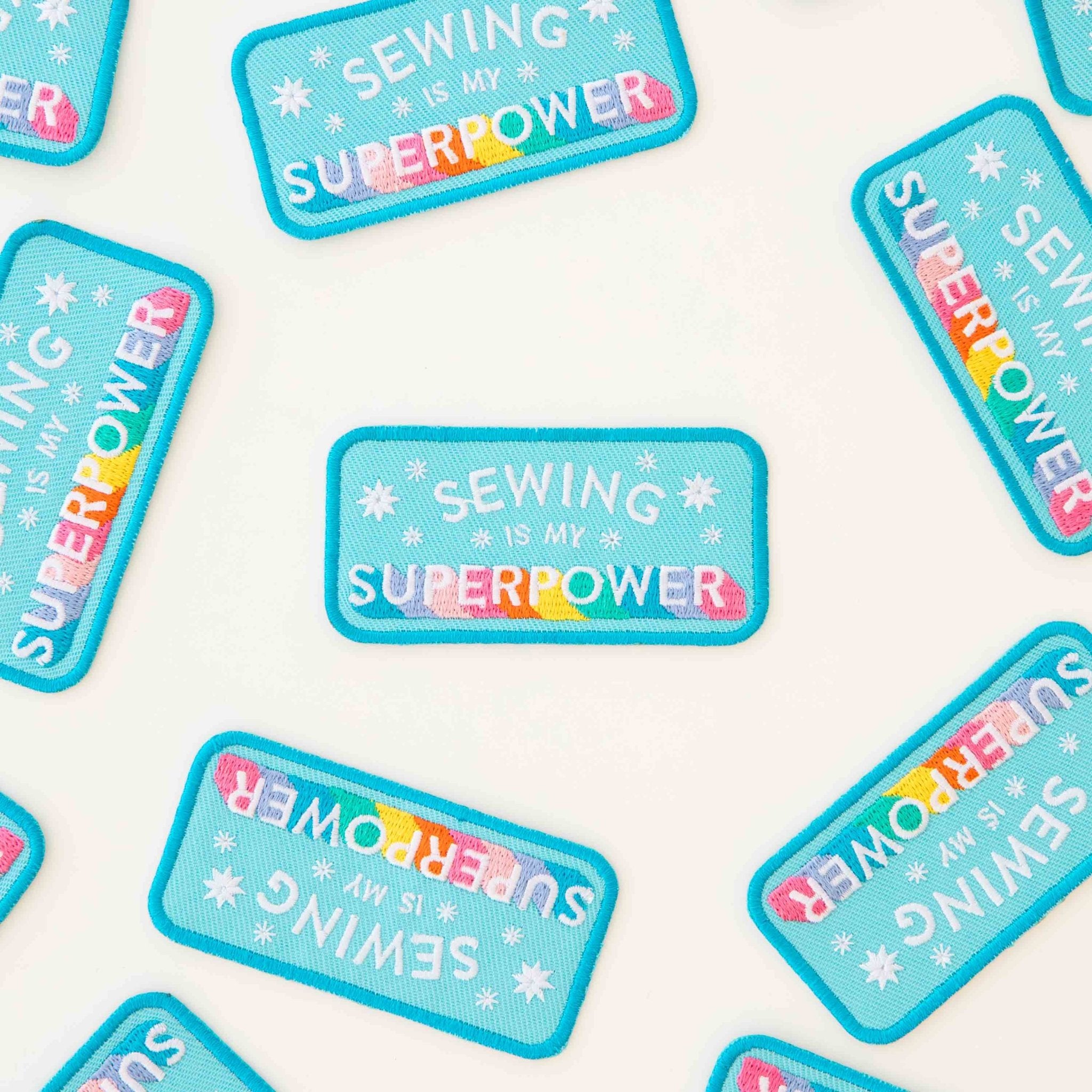 Sewing is my Superpower Iron - On Patch - Boho Fabrics - Patches