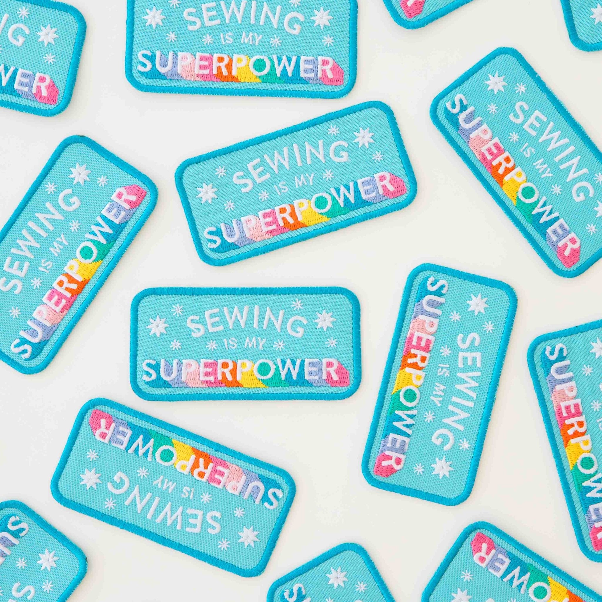Sewing is my Superpower Iron - On Patch - Boho Fabrics - Patches