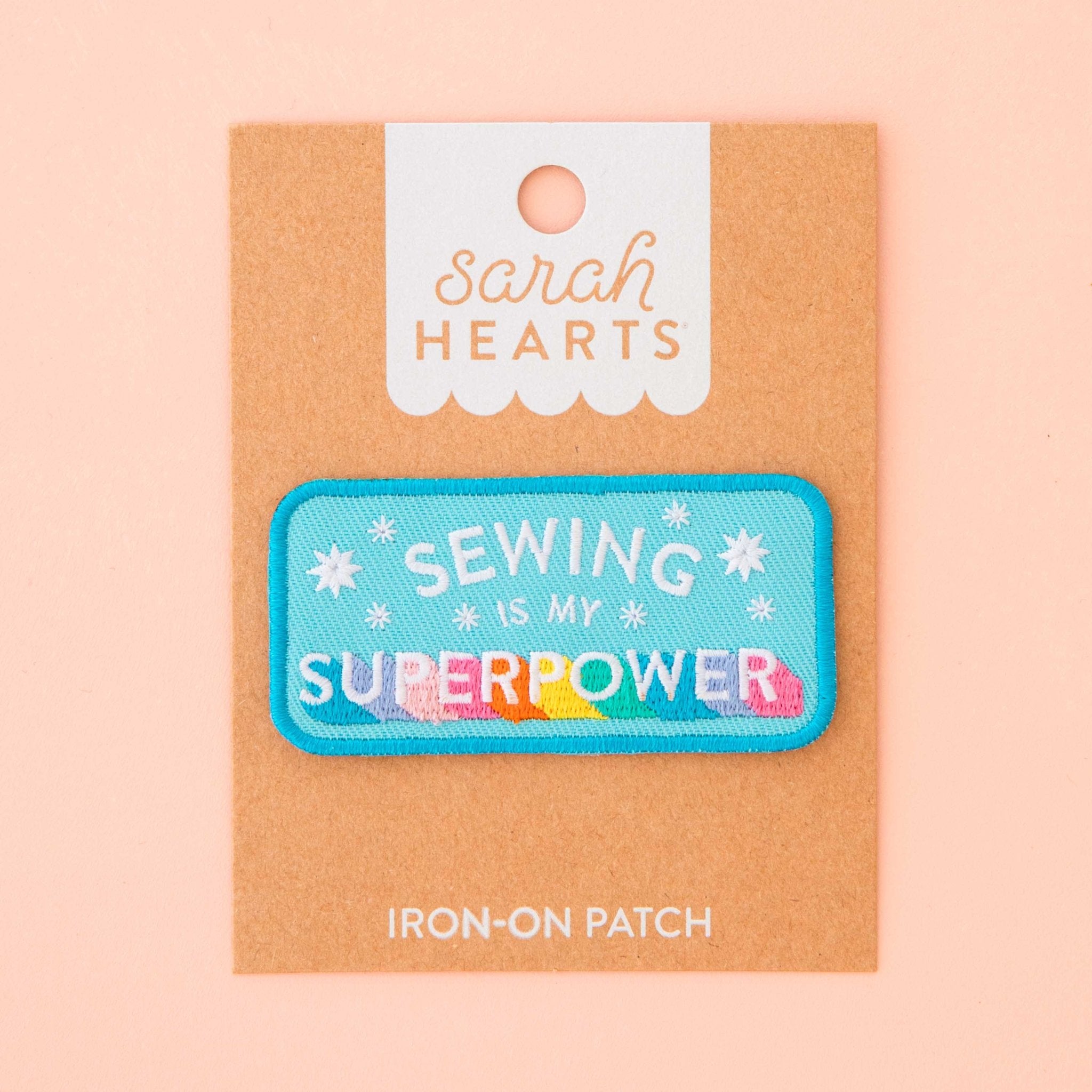 Sewing is my Superpower Iron - On Patch - Boho Fabrics - Patches