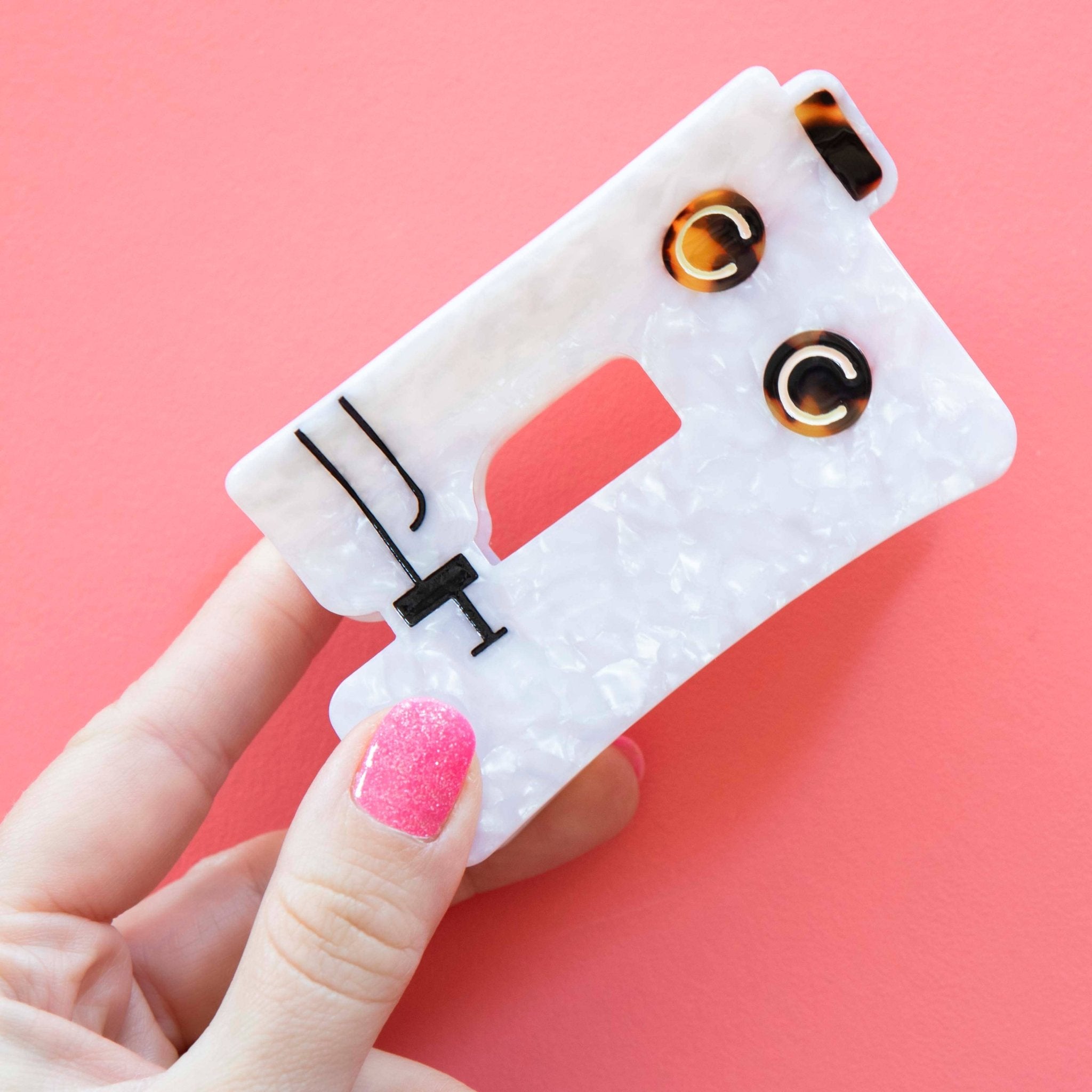 Sewing Machine Hair Claw Clip - Boho Fabrics -
