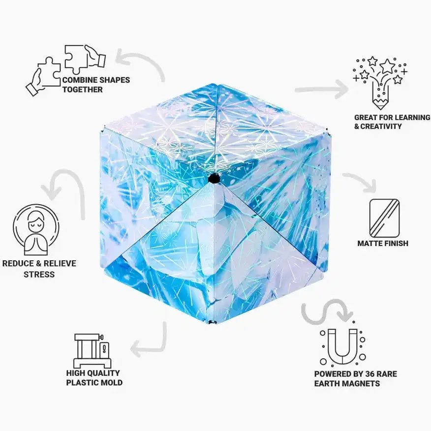 Shashibo Polar 2.0 Magnetic Puzzle Cube STEM STEAM MESH - Boho Fabrics - Puzzles