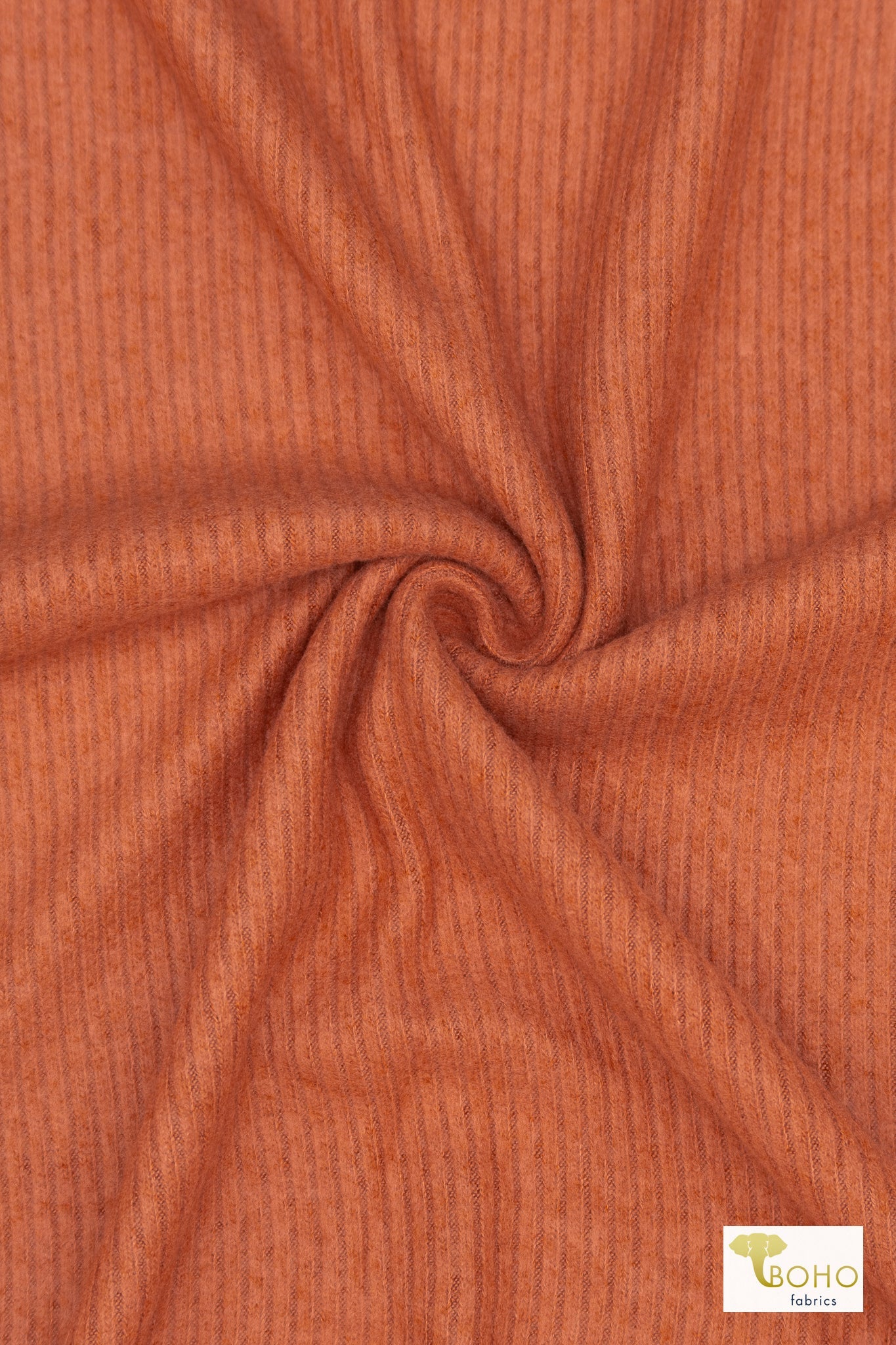 Sienna, Brushed Rib Knit Fabric - Boho Fabrics - Rib Solid, Knit Fabric