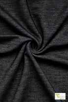 Silver, Stretch Denim Athletic Knit - Boho Fabrics
