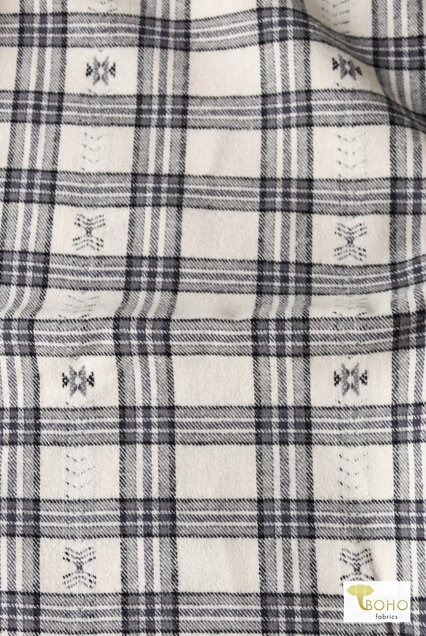 Silverstone - Desert Dobby, Woven Cotton Flannel - Boho Fabrics