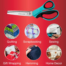 Singer ProSeries 9" Pinking Shears - Heavy - Duty Stainless Steel - Boho Fabrics - Cutting Supplies