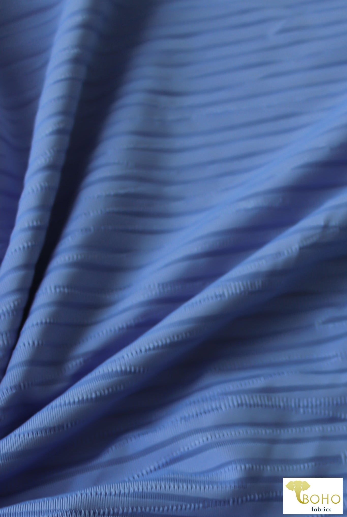 Sky Blue, Burnout Waves. JER-S-213-BLU - Boho Fabrics